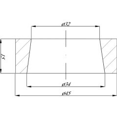 Conical bush for tine - FT1004