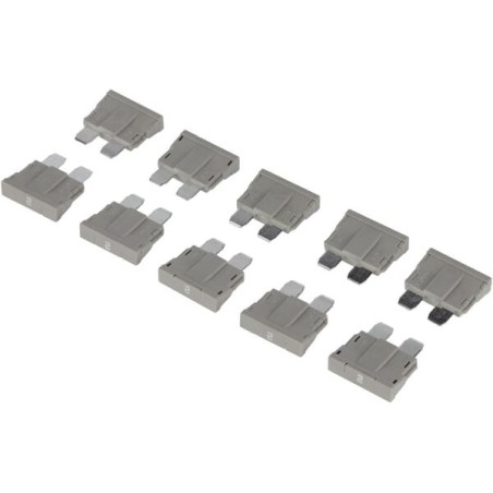Fuse standard blade 80V 2A grey pack 10x Kramp - FS1802PKR