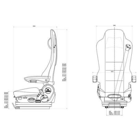 Sitz KINGMAN HP IVECO/SCANIA S - G1141890