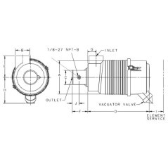 G057502 Donaldson, Komplett-Luftfilter 