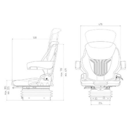 Seat Complete Compacto Comfort M - G1081366