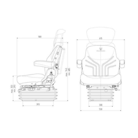 Seat MSG95G /721 heated - G1563202
