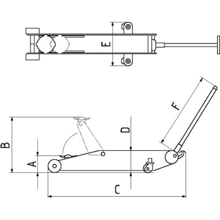 Rangier-Wagenheber 2t - G2002