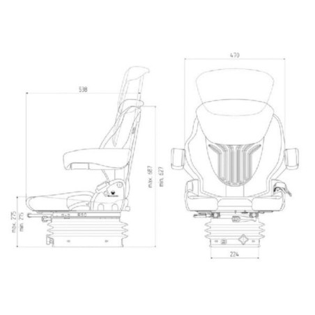 Siedzenie Compacto Basic M New Design Grammer - G1289044