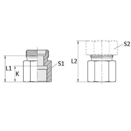 Coupling 15L R1/2 - GAS15LR12