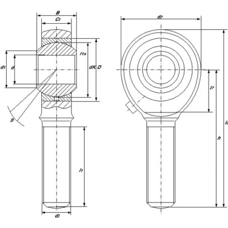Rod End - GAKL30PB