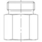 Coupling 8L R3/8 - GAS8LR38
