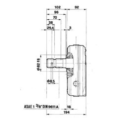 Multiplikator GBF-30-S-1-3.0 M/Gr3 z wałkiem - GBF30S130