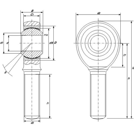 Rod End - GAKL10PW