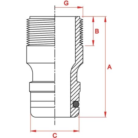 Przyłącze gwint zewnętrzny Gardena, gwint amerykański 26.5 mm - GA2922