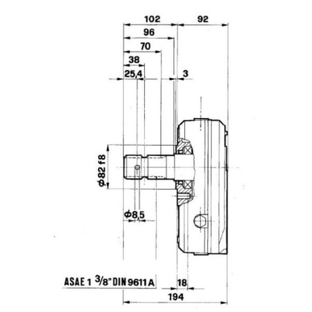 Getriebe GBF-30-S-1-2.5 M/Gr3 - GBF30S125