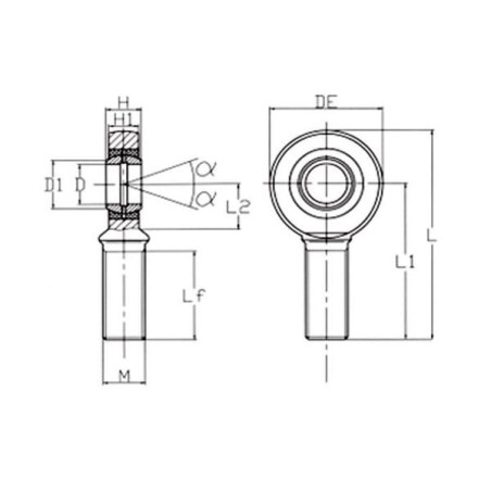 Rod head - GAL12UK