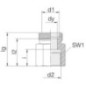 Coupling 8L R1/4 - GAS8LR14