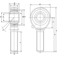 Rod end - GAKR25PB