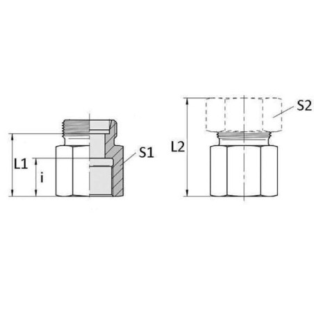 Coupling 8L R1/4 - GAV8LR14