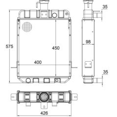 G278202050010N Kramp, Radiator 