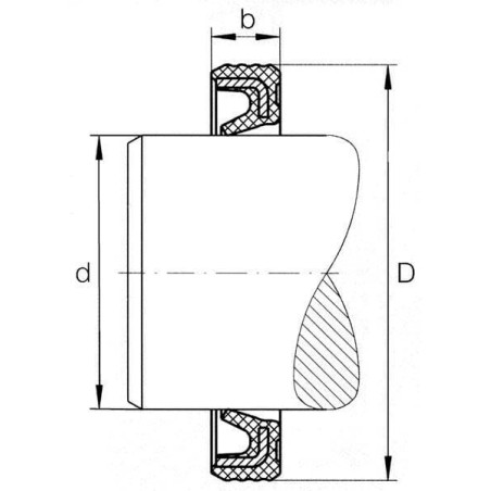 Uszczelniacz oleju 40x50x4 mm typ G Kramp - G40504