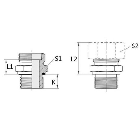 Coupling 22L R1/2 - GEV22LR12WD