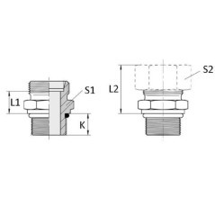 GES12L34UNF Voss, Straight 