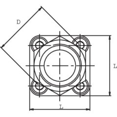 Flansch 18L - GFV18L40