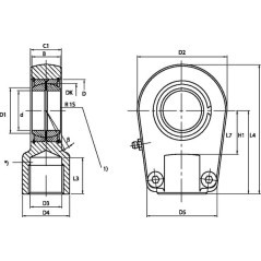 Rod end - GIHRK70DO