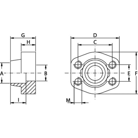 Weld Counter-Flange SAE - GFW624SM48