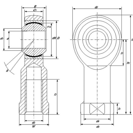 Rod end - GIKR5PW