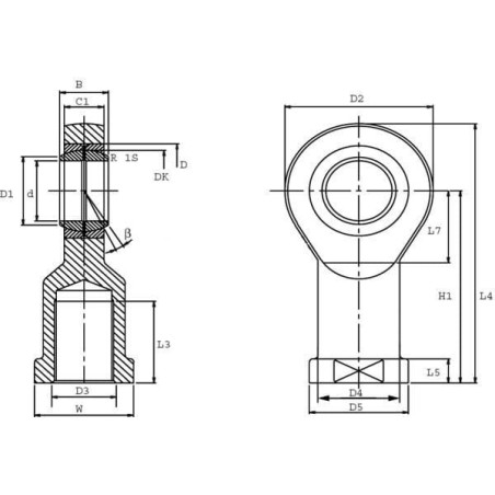 Rod end - GIR12DO