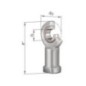 Rod head, left-hand thread - GIL6UKINA