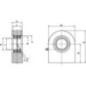 Rod end with welding face - GF45DO