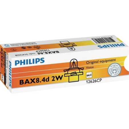 Żarówka 12V 2W BX8.4d Philips - GL12626CP