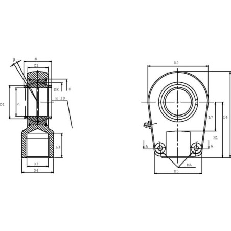 Rod end - GIHNK20LO