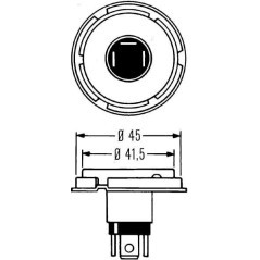 Żarówka 24V 55 / 50W P45t - GL13620
