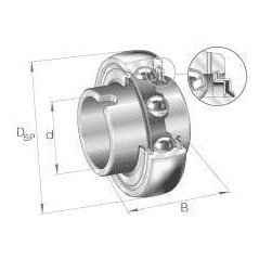 GLE50KRRB INA, Mit Nutenaufnahme 