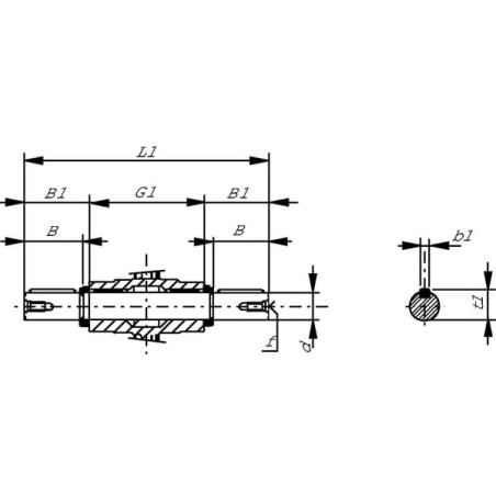 Double output shaft 35 MM - GMR909035D