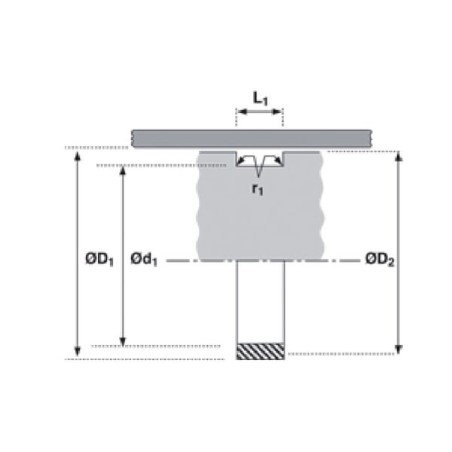 Guide ring 60x54x12,8 - GRE F - GRE6054128F
