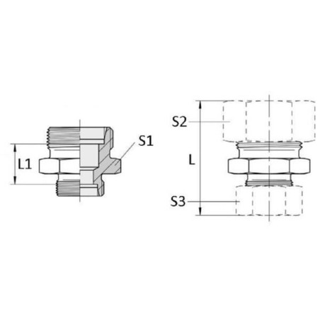 Coupling 12L 8L - GV128L