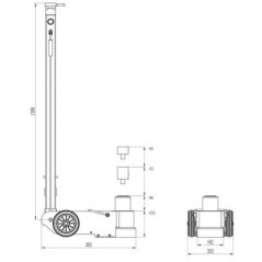 Pneumatic jack 30t - GT3031