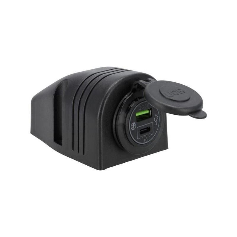 USB-CUSB-A socket 12/24V surface mount - GSM053 USB-CUSB-A socket 12/24V surface mount - GSM053