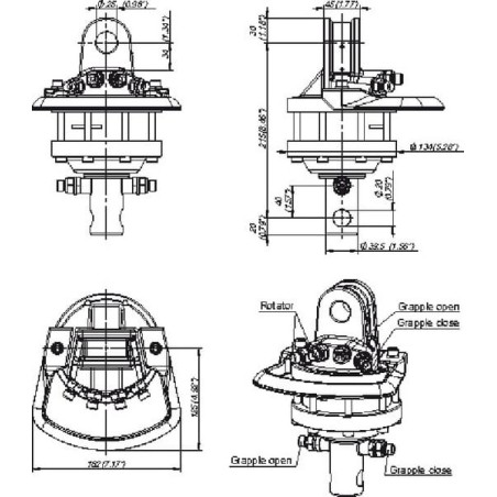 Rotator 10kN Shaft 39,5mm Hole - GR10