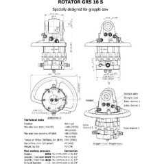 Rotator 160kN Flange 6x17mm - GRS16S