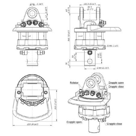 Rotator GR 60/69 6000 kg - GR6069