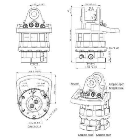 Rotator GR 104 DB 10000 kg - GR104DB