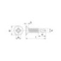 Wkręt do płyt gipsowo-kartonowych 3.5x45 mm PH2 z łbem stożkowym, stal, DIN18182 Kramp - GPSB3545P1000