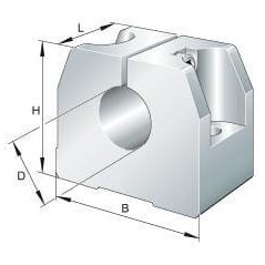 GWH25B INA, Shaft supports 