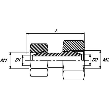 Coupling 12L 12L - GVO12L12L
