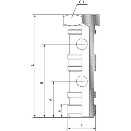 Hollow bolt doubleo-ring - HBDRO18