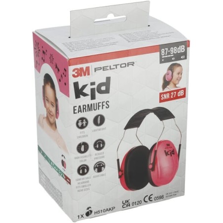 Kid Earmuffs 27dB Pink - H510AKP