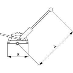 Handbremshebel 590x205mm - HB2