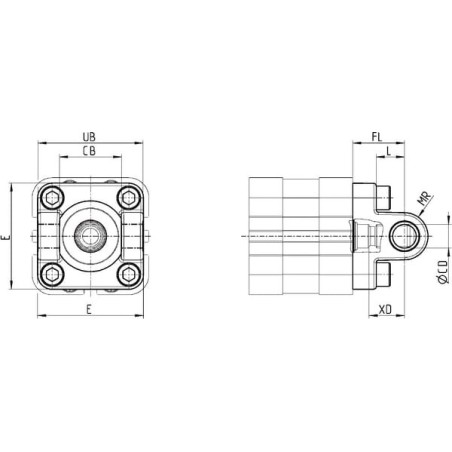 Front female trunnion - H4140